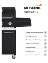 Mustang Gas grill Knoxville 3+1 black Omaniku manuaal