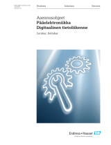 Endres+Hauser EA Main electronics Digital communication Mounting Instruction
