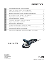 Festool RG 130 ECI Surface Restoration Grindres Kasutusjuhend