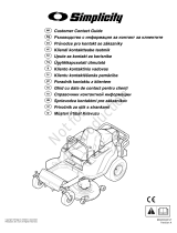 Simplicity ZERO TURN RIDER, CE, SIMPLICITY Kasutusjuhend