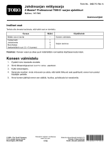Toro Harness Routing Kit, Z Master Professional 7500-D Series Riding Mower paigaldusjuhend