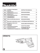Makita HR007G Cordless Combination Hammer Kasutusjuhend
