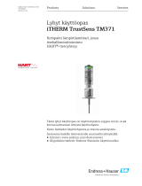 Endres+Hauser iTHERM TrustSens TM371 Short Instruction