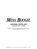 Mesa/Boogie Universal Guitar Amp Quickstart Guide Kasutusjuhend