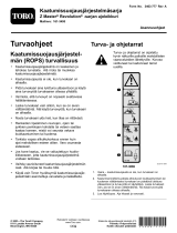 Toro ROPS Kit, Z Master Revolution Series Riding Mower paigaldusjuhend
