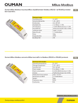 OUMAN Mbus-MODBUS Kasutusjuhend