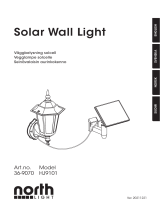 North Light Väggbelysning solcell Omaniku manuaal