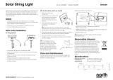 North Light Ljusslinga solcell glob, 5,5 m Omaniku manuaal