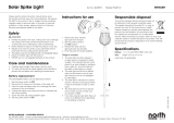 North Light Solcellslampa markspjut Omaniku manuaal