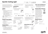 North Light Sputnik taklampa 40 cm Omaniku manuaal