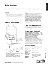 North Light Solcellslykta Omaniku manuaal