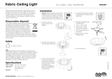 North Light Takplafond i textil, 55 cm Omaniku manuaal