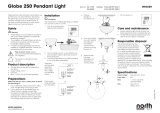 North Light Taklampa glob, 25 cm Omaniku manuaal