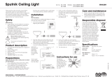 North Light Sputnik taklampa 40 cm Omaniku manuaal