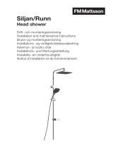 FM Mattsson SILJAN head shower kit Kasutusjuhend