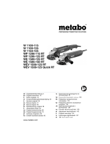 Metabo WEV 1500-125 RT Kasutusjuhend