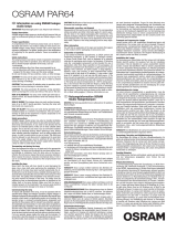 Osram PAR64 64737/4 VNSP User Instruction