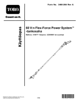 Toro Cordless Pole Saw 60V MAX* Flex-Force Power System 51847T – Tool Only Kasutusjuhend