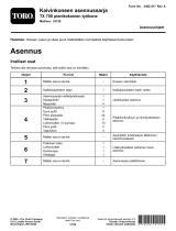Toro Backhoe Fit-Up Kit, TX 700 Compact Tool Carrier paigaldusjuhend