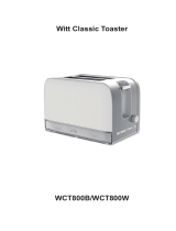 Witt Classic Toaster (musta) Omaniku manuaal