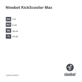 Ninebot UK KickScooter MAX G30D Omaniku manuaal