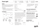 North Light Tracklight-skena 1 m Omaniku manuaal