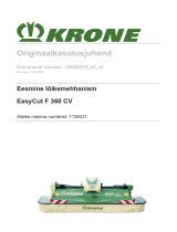 Krone BA EasyCut F 360 CV Kasutusjuhend