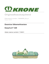 Krone BA EasyCut F 320 Kasutusjuhend