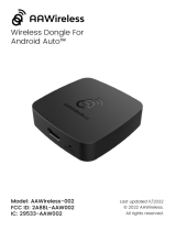 AAWireless -002 Wireless Dongle for Android Auto Kasutusjuhend