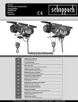 Scheppach HRS 250 Electric Wire Rope Hoist Kasutusjuhend