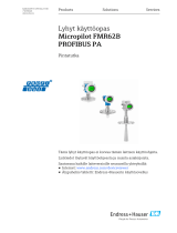 Endres+Hauser KA Micropilot FMR62B PROFIBUS PA Short Instruction