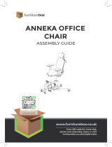 FURNITUREBOX Anneka Office Under Desk Chair Assembly Instruction Manual