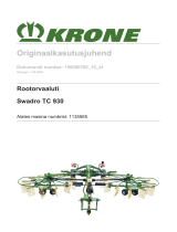 Krone BA Swadro TC 930 Kasutusjuhend