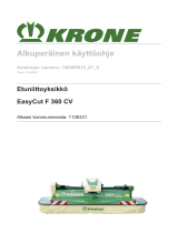 Krone BA EasyCut F 360 CV Kasutusjuhend