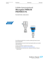 Endres+Hauser KA Micropilot FMR63B PROFIBUS PA Short Instruction