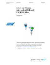 Endres+Hauser KA Micropilot FMR66B PROFIBUS PA Short Instruction