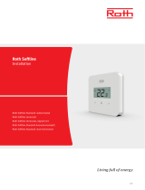Roth Softline termostat, digital hvit paigaldusjuhend