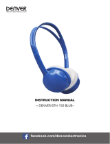 Denver Wireless Kids Headphones Blue Kasutusjuhend