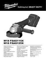 Milwaukee M18 FSAG115X Kasutusjuhend