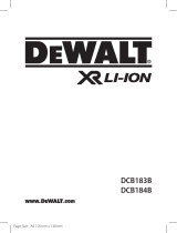 DeWalt DCB183 18V XR Slide 2.0Ah Li Ion Battery Kasutusjuhend