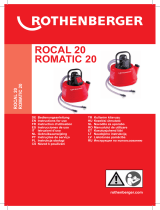 Rothenberger ROCAL 20, ROMATIC 20 Anti Line Water Pump Kasutusjuhend