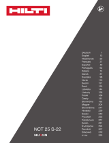 Hilti NCT 25 S-22 Kasutusjuhend