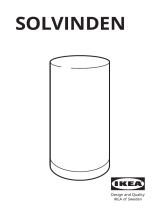 IKEA SOLVINDEN Kasutusjuhend