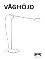 IKEA 105.012.71 VÅGHÖJD LED Floor Lamp Dimmable Black Kasutusjuhend