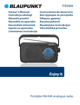 Blaupunkt PR9BK-IM Portable FM AM analogue radio Omaniku manuaal