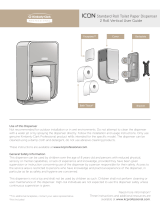 Kimberly-Clark Standard Roll Toilet Paper Dispenser 2 Roll Vertical Kasutusjuhend