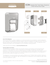 Kimberly-Clark 53696 Standard Roll Toilet Paper Dispenser 2 Roll Vertical Kasutusjuhend