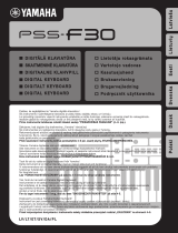 Yamaha PSS-F30 Kasutusjuhend