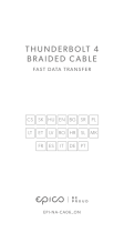 Epico Thunder Bolt 3 Braided Cable Fast Data Transfer Kasutusjuhend