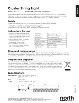 North Light Ljusslinga Cluster Omaniku manuaal